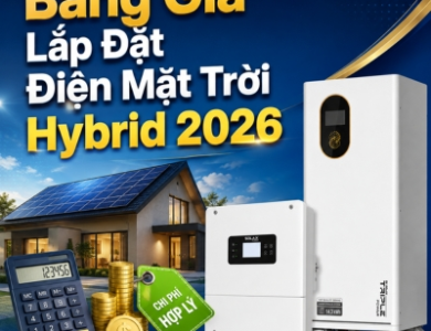 Bảng Giá Lắp Đặt Điện Mặt Trời Hybrid Mới Nhất 2026