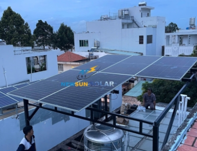 Công Trình Điện Mặt Trời bám tải 3KW Bình Hưng - Bình Chánh - Tp.HCM