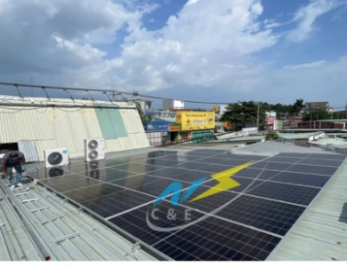 Công Trình Điện Mặt Trời Điện máy XANH - Ngã 3 Bình Chuẩn - 15,3kWp