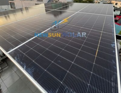 Công Trình Điện Mặt Trời hòa lưới bám tải 5KW Quận 12 - Tp.HCM