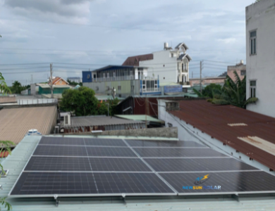 Lắp Điện Mặt Trời Hybrid 5kWp Lưu Trữ 14,3kWh Tại Quận 12, TP.HCM