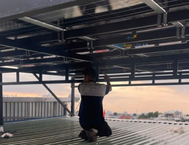 Lắp điện mặt trời hòa lưới 15,5kW cho nhà trọ tại Bình Thạnh TP.HCM
