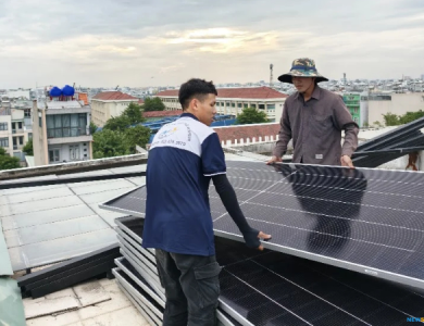 Thi Công Điện Mặt Trời Hòa Lưới 14,76kWp Cho Công Ty Luật Tại Bình Thạnh