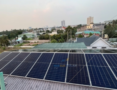 Công trình điện mặt trời hòa lưới bám tải 15kW - 3 pha cho xưởng trang trí nội thất