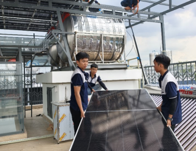 Lắp Điện Mặt Trời Hòa Lưới 28,6kWp Cho Nhà Trọ Tại Bình Thạnh, TP.HCM