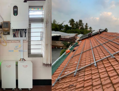 Lắp điện mặt trời hybrid 30kW tại Rạch Giá