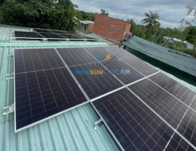Công trình điện mặt trời hybrid 8.75kWp - anh Huy - Long Bình HCM
