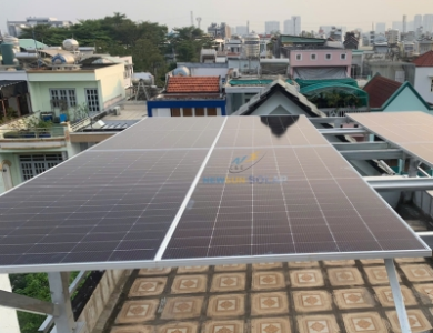 Công trình điện mặt trời hòa lưới bám tải 3.7kWp - Hộ gia đình chú Huy