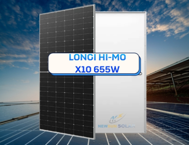 Tấm pin Longi Hi-MO X10 655W LR7-72HVH-655M - Sản phẩm vượt trội cho hệ thống điện mặt trời