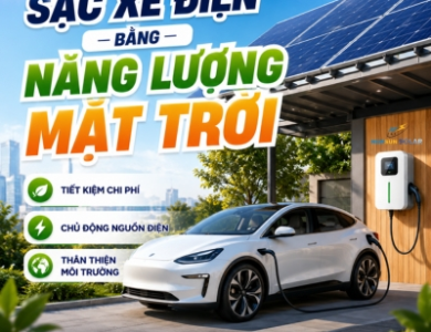 Sạc xe điện bằng năng lượng mặt trời - Giải pháp tiết kiệm 2026