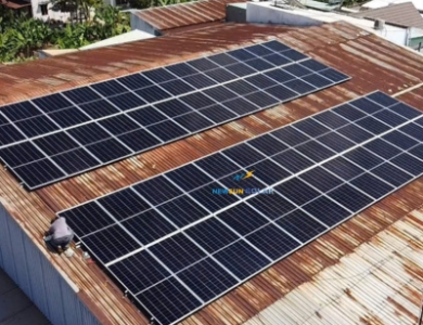 Lắp điện mặt trời hòa lưới 34kW cho xưởng dệt 7 Hiền - tiết kiệm hơn 10 triệu/tháng