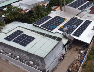 Công Trình Điện Mặt Trời Hòa Lưới 63.24kW - Xưởng rang cà phê Nguyễn Thương - Đồng Nai