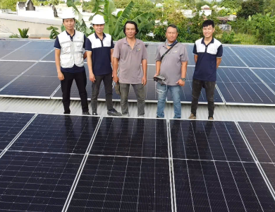 Công Trình Điện Mặt Trời Hòa Lưới 63.24kW - Xưởng rang cà phê Nguyễn Thương - Đồng Nai