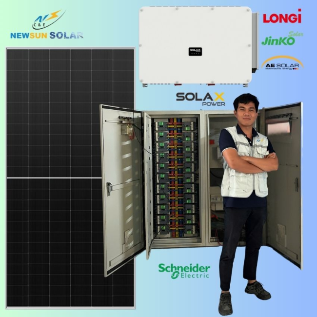 Combo hệ thống điện năng lượng mặt trời cho doanh nghiệp hệ 300kWp