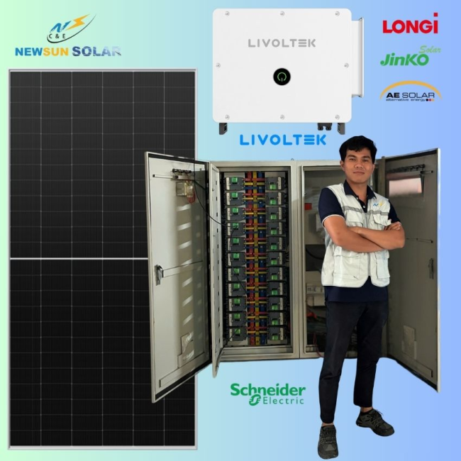 Combo hệ thống điện năng lượng mặt trời cho doanh nghiệp hệ 600kWp 