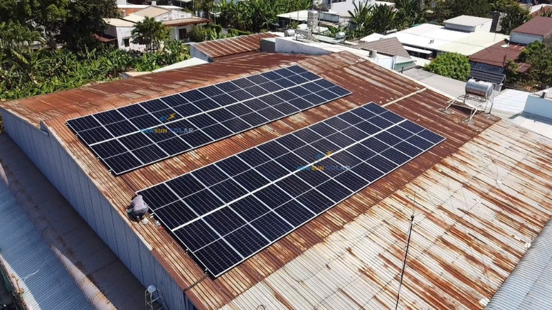 Cấu hình thiết bị hệ điện mặt trời hybrid 20kW 3 pha lưu trữ 32kWh
