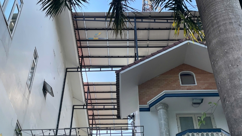 Cấu hình thiết bị hệ điện mặt trời hybrid 12kW lưu trữ 16kWh