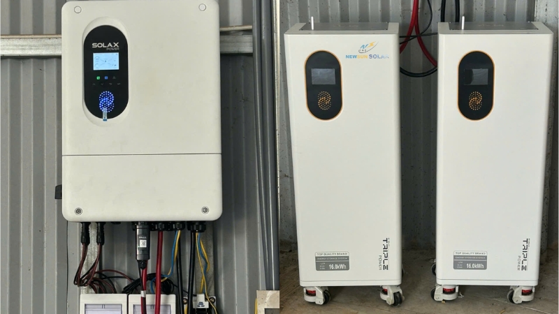 Công trình điện mặt trời hybrid Newsun Solar đã thi công
