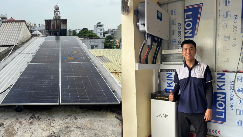 Hiệu quả đầu tư của hệ hybrid 5kW lưu trữ 16kWh