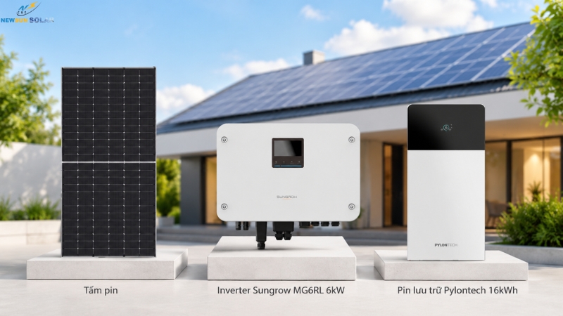 Sungrow 6kW + Pylontech 16kWh