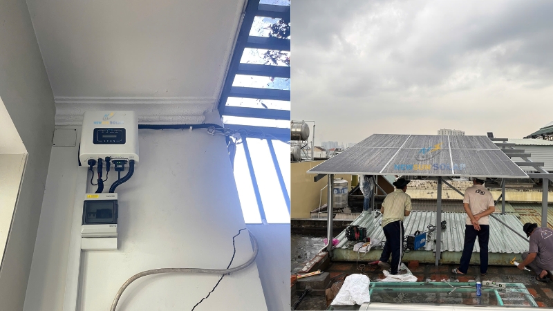 Khả năng tiết kiệm tiền điện của hệ thống điện mặt trời hòa lưới 3kWp 1 pha