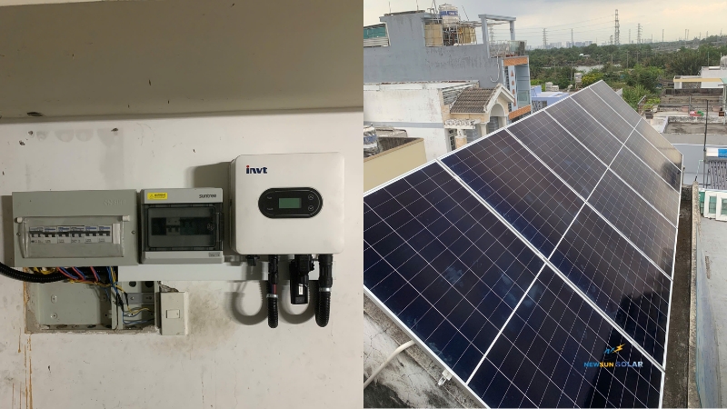 Tổng Quan Công Trình Điện Mặt Trời Hòa Lưới Bám Tải 3kW Tại Bình Chánh