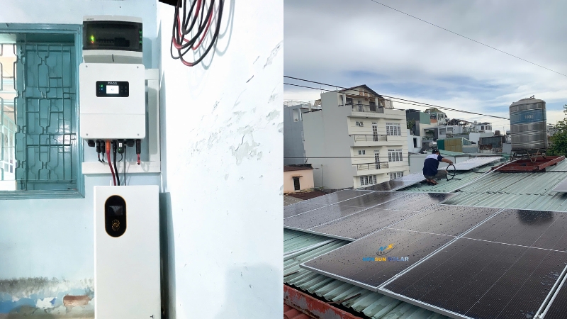 Tổng Quan Công Trình Điện Mặt Trời Hybrid 7,8kWp Lưu Trữ 16kWh