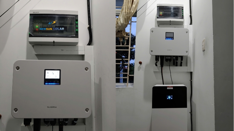 Cấu Hình Điện Mặt Trời Hybrid 6,5kWp Lưu Trữ 16kWh