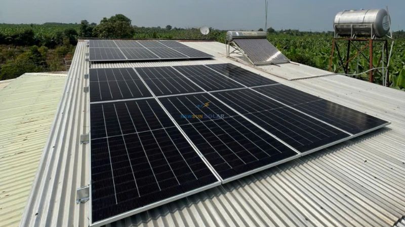 hệ thống điện mặt trời hòa lưới 10kWp 1 pha