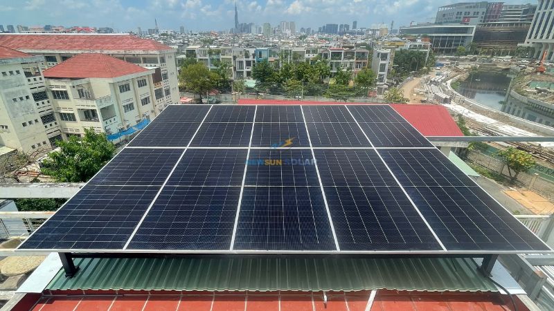 Thông tin cơ bản công trình điện mặt trời hòa lưới 15,5kW