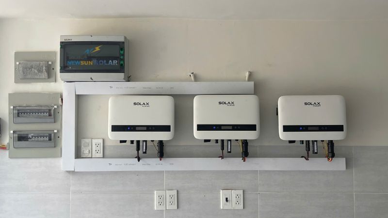 Cấu hình hệ thống điện mặt trời hòa lưới 15,5kW