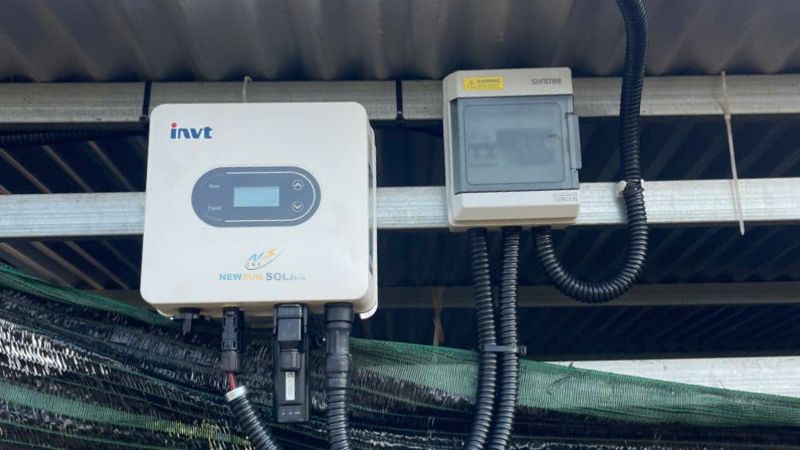 Cấu hình thiết bị hệ thống điện mặt trời hòa lưới 10kWp 1 pha