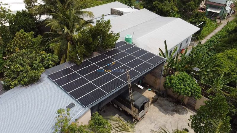 Công trình điện mặt trời hybrid 30kW