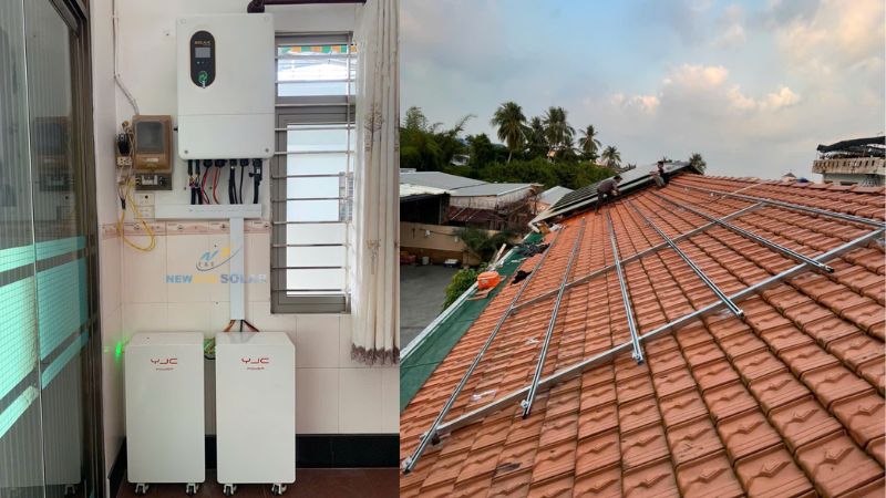 Báo giá gói lắp đặt hệ thống điện mặt trời hybrid 30kW lưu trữ 32kWh