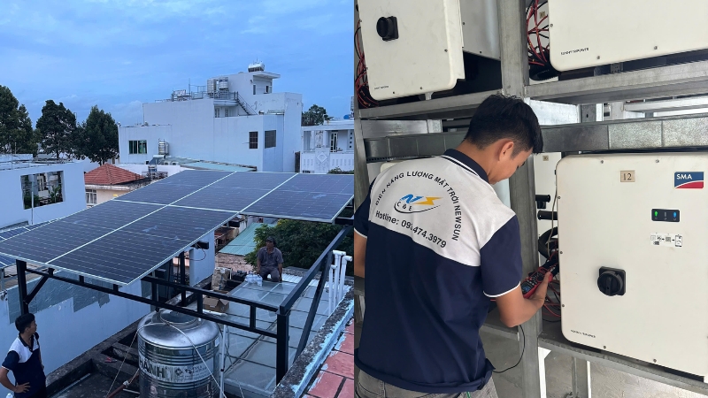 Newsun Solar hỗ trợ trọn gói - từ thi công đến thủ tục EVN