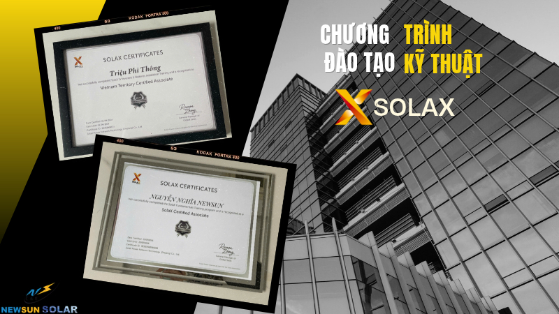 Chứng chỉ đào tạo kỹ thuật SolaX - Newsun Solar