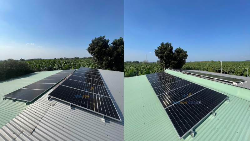 Công trình điện mặt trời hòa lưới 10kW - Đồng Nai