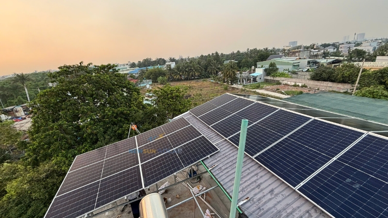 điện mặt trời hòa lưới bám tải 15kW - 3 pha