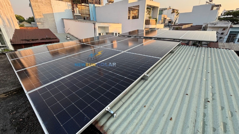 Công trình điện mặt trời hybrid 7.5kWp - Nguyễn Tư Giản, Gò Vấp