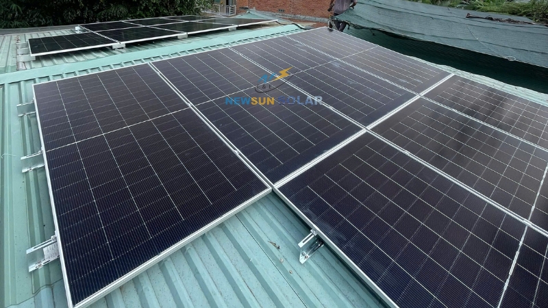 điện mặt trời hybrid 8.75kWp - anh Huy - Long Bình HCM