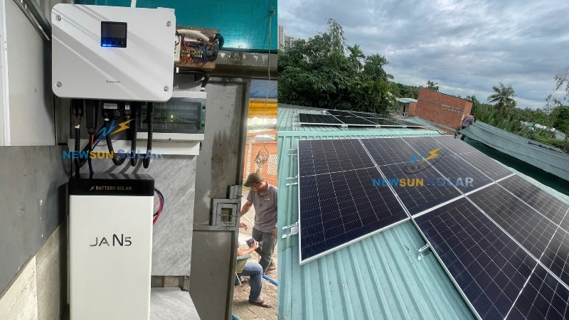 Pin lưu trữ JAN5 - điện mặt trời hybrid 8.75kWp