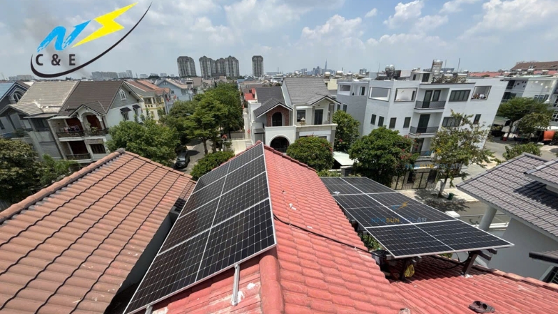 Công trình điện mặt trời lưu trữ 5.5kW - chú Thiêm