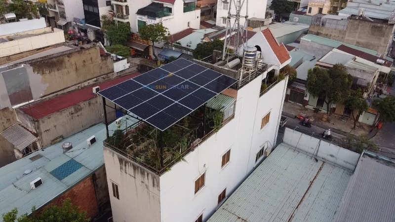 Công trình điện mặt trời lưu trữ 7.44kW