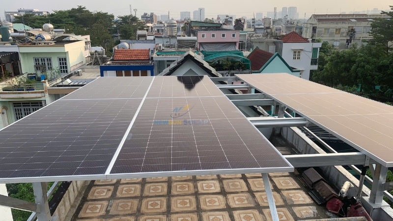 Điện mặt trời hòa lưới bám tải 3.7kWp