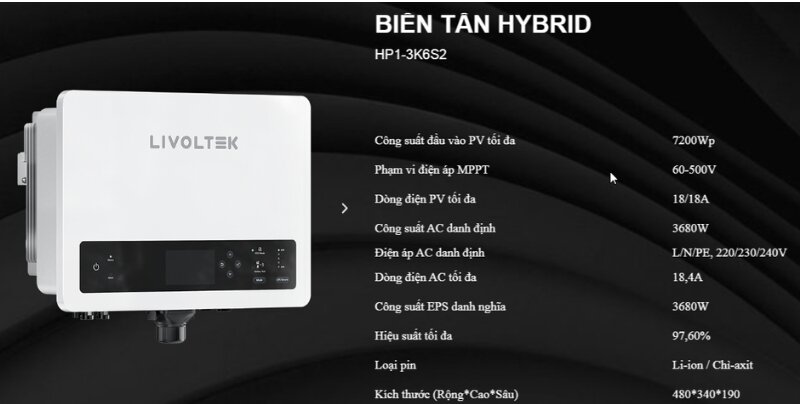 Công nghệ nổi bật của Inverter Livoltek