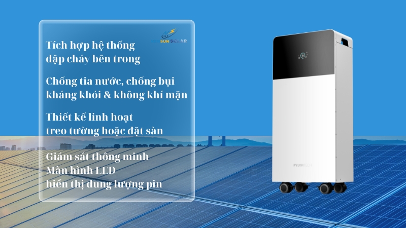Pin Lưu Trữ Áp Thấp Pylontech 16kWh