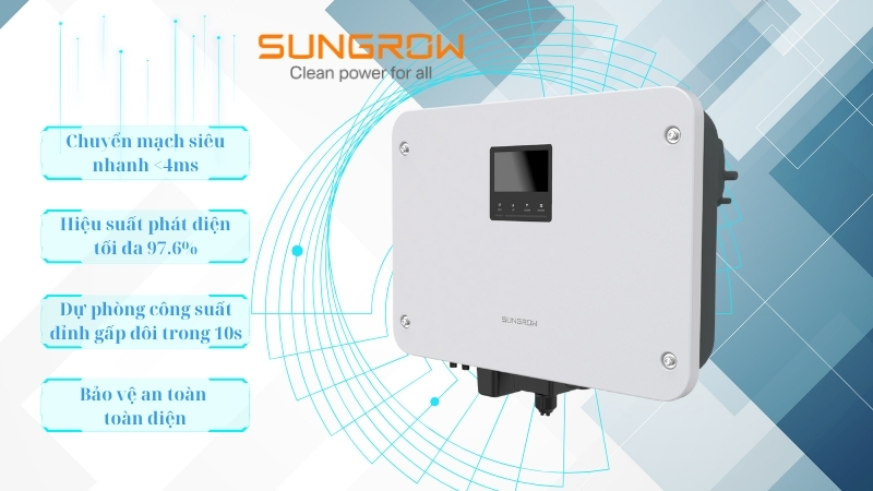 Công nghệ nổi bật của Inverter Sungrow Hybrid