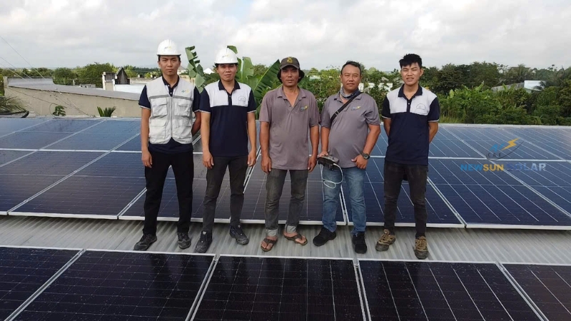 Công trình điện mặt trời hòa lưới 63.24kW tại Xưởng rang cà phê Nguyễn Thương